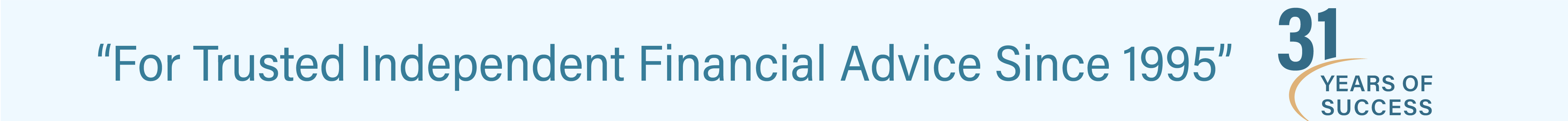 Banner - Welcome to The Harvest Partnership - delivering trusted independent financial advice for 31 years.